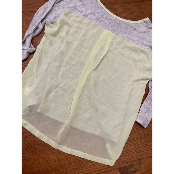 American Eagle Chiffon Back Shirt Size M - Picture 7 of 8